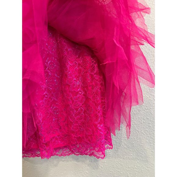 For Love & Lemons Bustier Mini Dress Pink Size Large a1000 - Picture 11 of 14